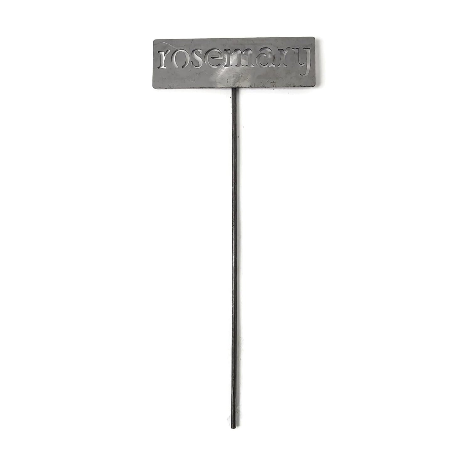 Classic Metal Garden Markers 19 Inches Tall (rosemary, Raw, Unfinished Steel (will rust with time))