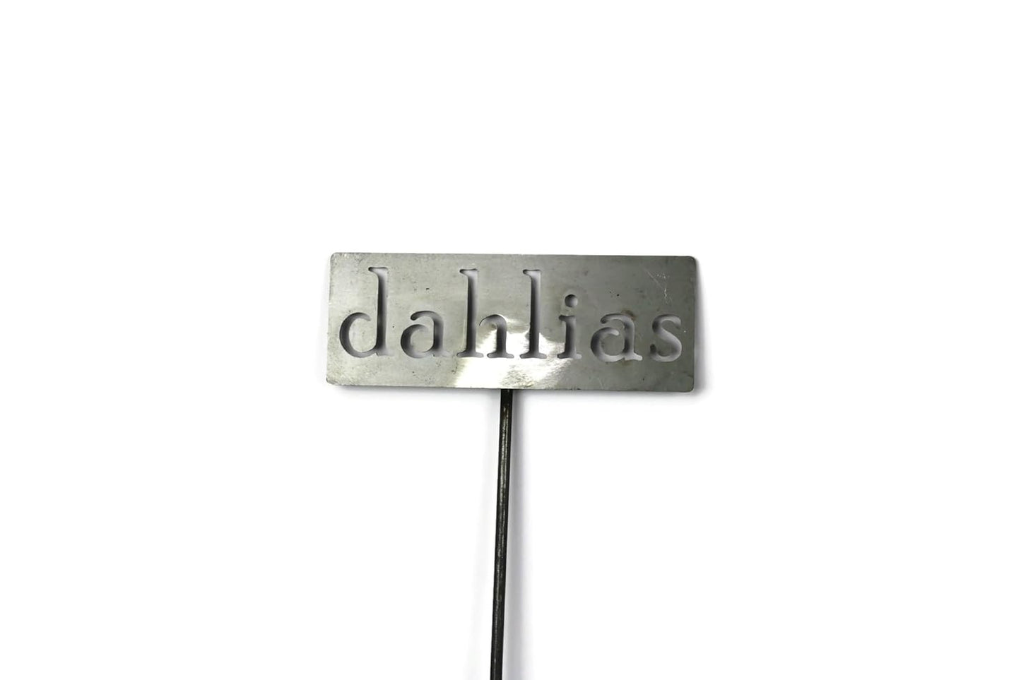 Classic Metal Garden Markers 19 Inches Tall (dahlias, Raw, Unfinished Steel (will rust with time))