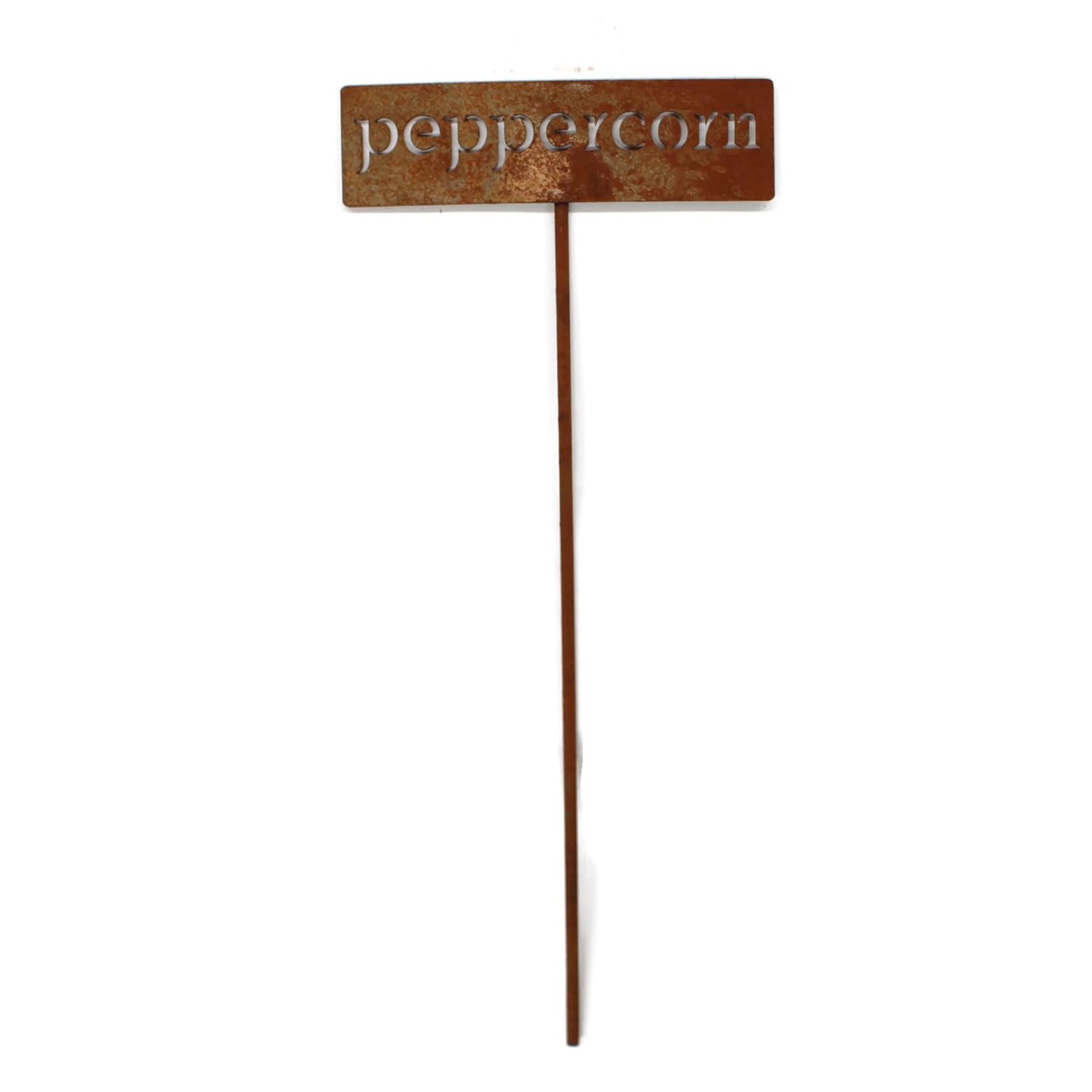 Classic Metal Garden Markers 19 Inches Tall (peppercorn, Naturally Rusted)