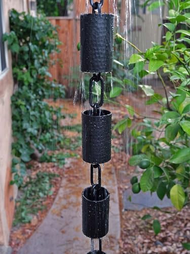 Nutshell Stores Kenchiku Rain Chain - Black - 16 Feet