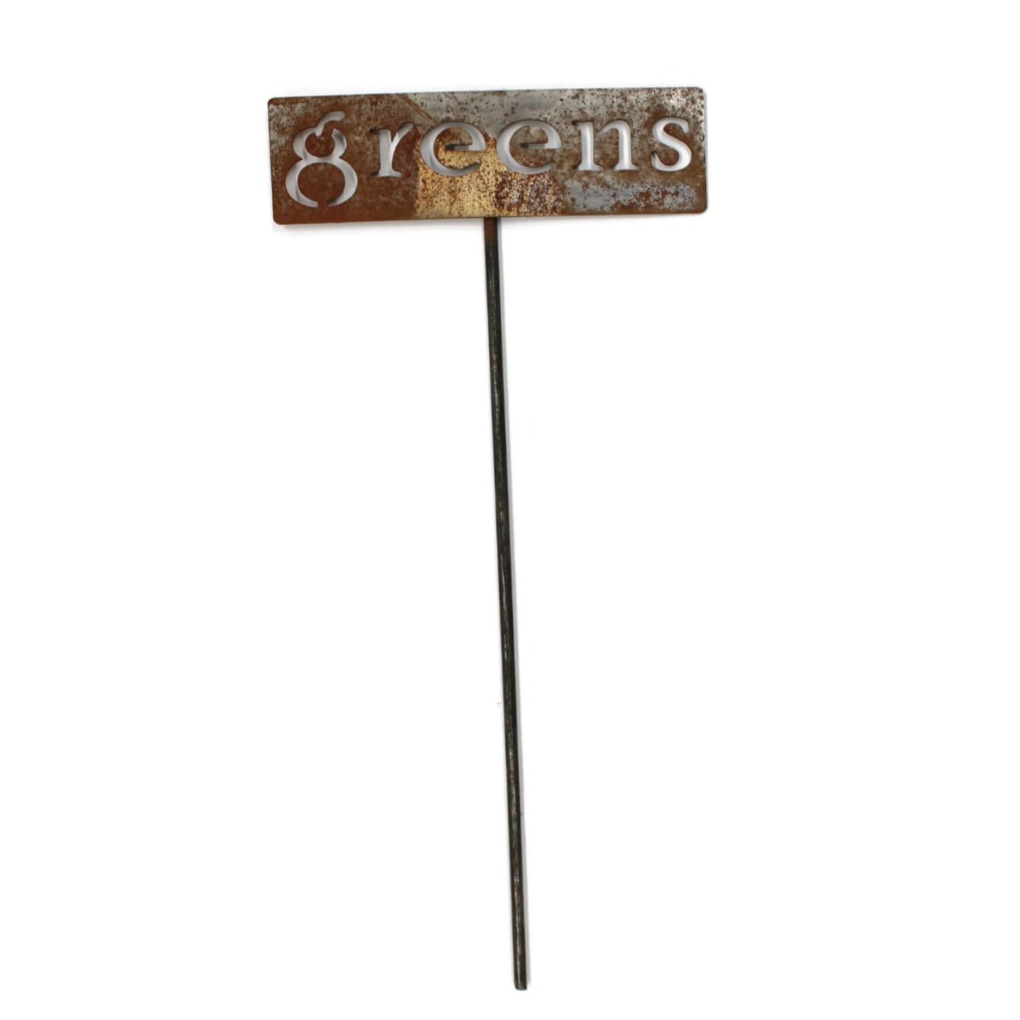Classic Metal Garden Markers 19 Inches Tall (greens, Naturally Rusted)
