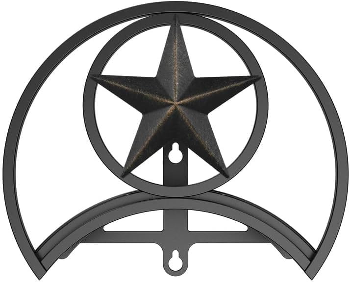 GOFORWILD Garden Hose Holder, Decorative Hose Butler Sturdy Water Hose Rack, Durable Wall Hose Hanger, Holds 125-Feet of 5/8-Inch Hose, Hose Reel, Made of Gauge Steel (9.8) …