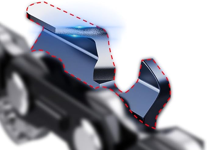 16-Inch Chainsaw Chain 4-Pack – 3/8" LP Pitch, .050" Gauge, 56 Drive Links, Semi-Chisel Replacement Chain for 16" Electric Mini Chainsaw and Pole Pruner