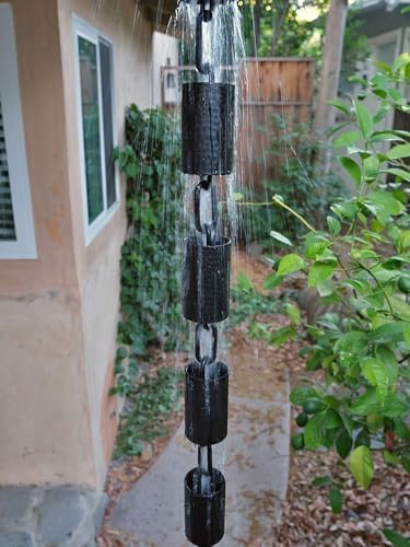 Nutshell Stores Kenchiku Rain Chain - Black - 14 Feet
