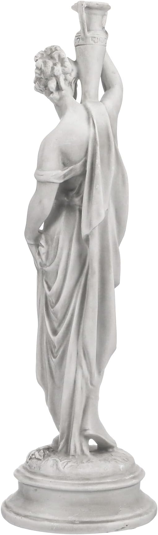 Design Toscano Dione the Divine Greek Water Woman Indoor/Outdoor Garden Statue, Medium, 22 inches tall, Cast Stone Resin, Antique Stone Finish