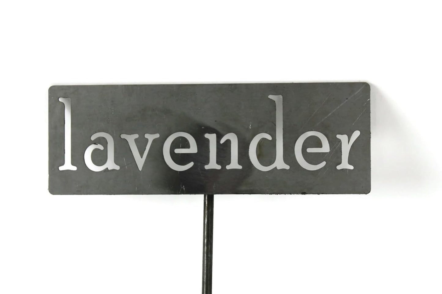 Classic Metal Garden Markers 19 Inches Tall (lavender, Raw, Unfinished Steel (will rust with time))
