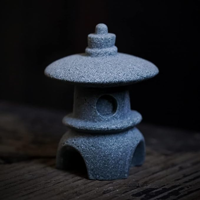 Miniature Fairy Garden Decoration Set,3 Japanese Lantern,10 Stepping Stone Mini Fairy Decor for Garden & Patio Micro Landscape Yard Bonsai Decoration