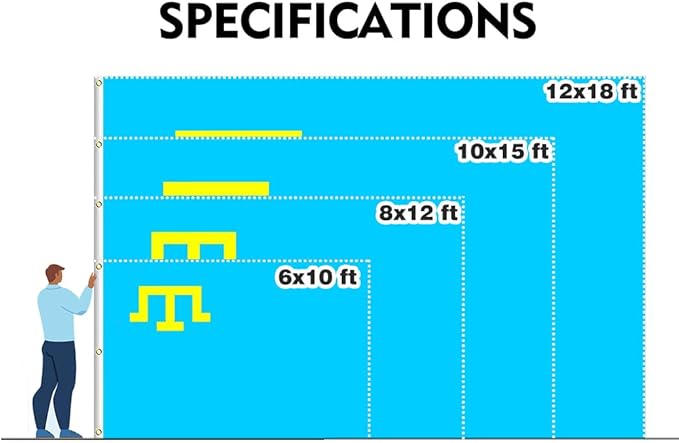 Crimea Tatar Extra Large Flag 8x12FT Giant Crimean Tatars Polyester Banner With 3 Grommets Fade Resistant Vivid Color For Patriotic Festival Events Party Decoration (Crimean Tatars, 8x12FT)