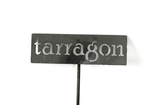 Classic Metal Garden Markers 19 Inches Tall (tarragon, Raw, Unfinished Steel (will rust with time))