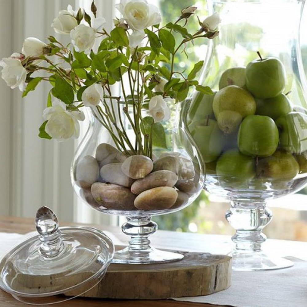 HappyFiller Natural Decorative White Pebbles Polished Rocks Stones for Aquarium Gravel,Fish Turtle Tank,Outdoor Indoor Succulents Plants Top Dressing,Graden Landscaping,10 LB