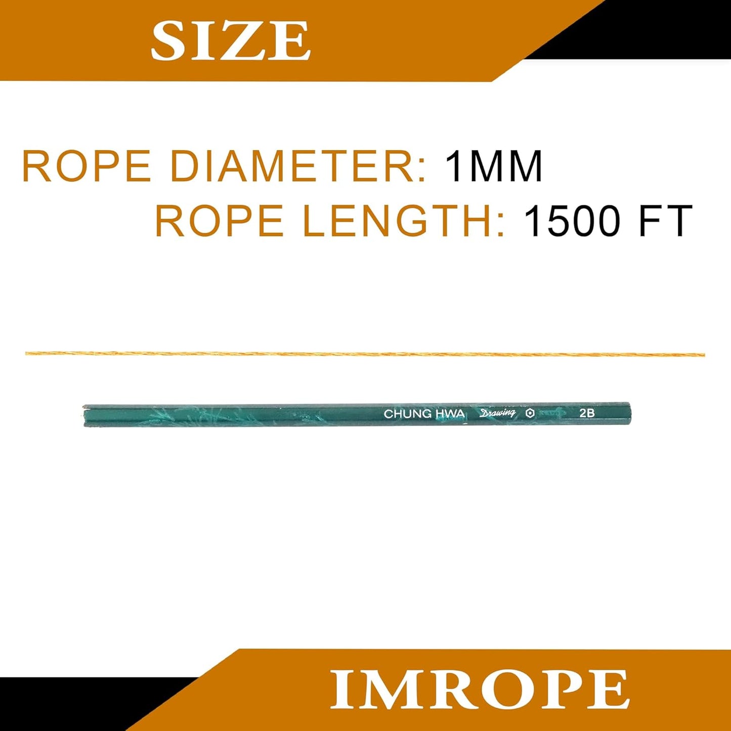 1mm x 1500 Feet Orange Jute Rope, Twine for Gardening Tomato Climbing Plant Tie Floristry Crafts Gift Wrapping Packing Decor