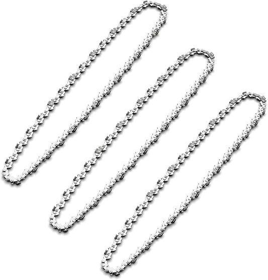 3Pcs 16 Inch Chainsaw Chain, 3/8" LP Pitch .043" Gauge 56 Drive Links,Replacement Chains for Portable Mini Chainsaw, Guide Saw Chain for Chainsaws (16"-56DL-3/8"LP .043"-3pcs)