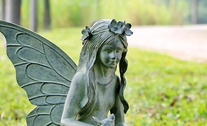 SPI Verdigris Finish Fairy Garden Sculpture Indoor/Outdoor