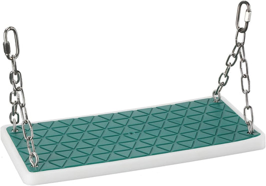 Swing Seat Heavy Duty, Non Slip Tree Swing Set Playground Swing Set Accessories for Kid Indoor Outdoor Backyard,Green