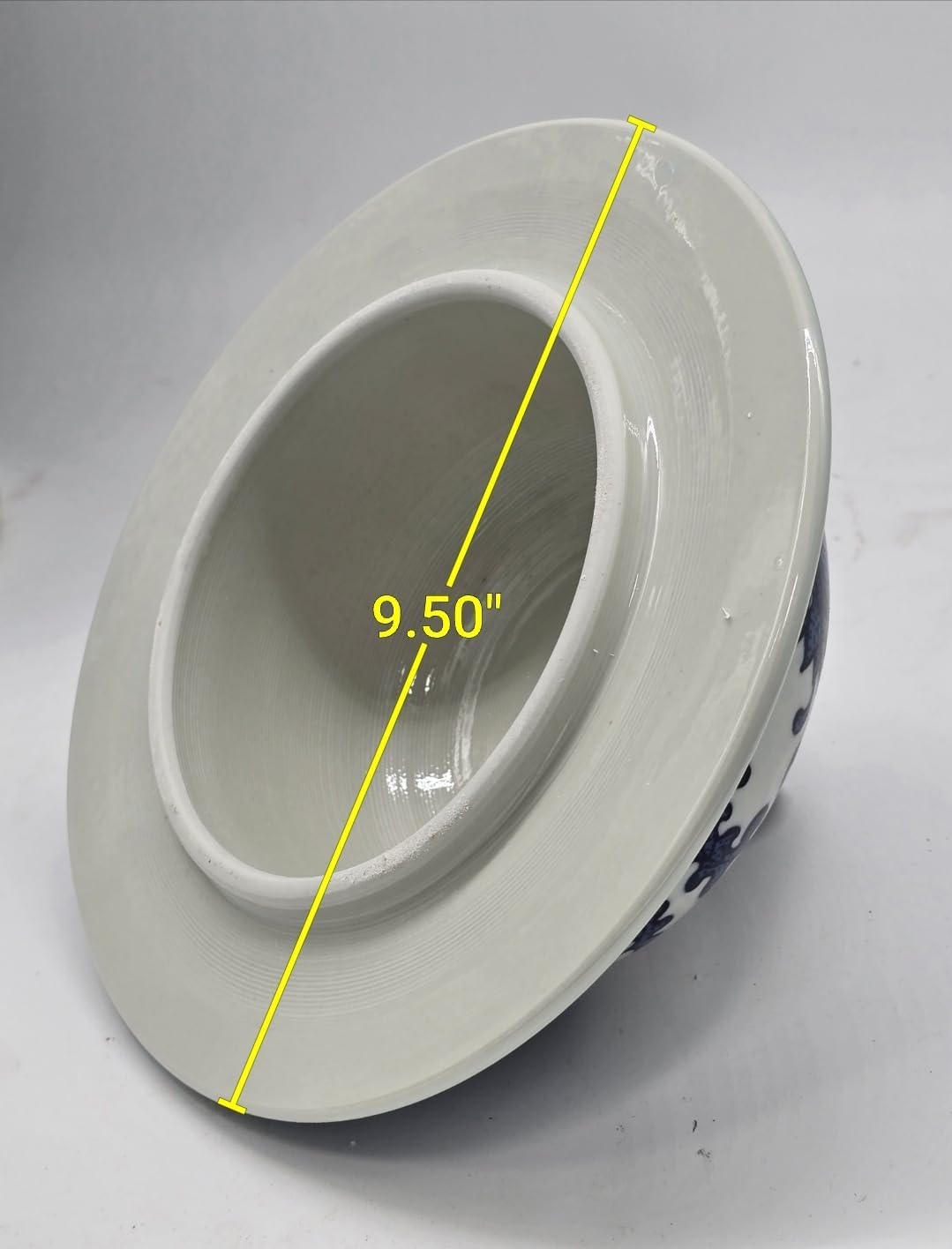 24" Classic Blue and White Dragon Porcelain Ceramic Temple Ginger Jar Vase, Large China Qing Style (Dragon)