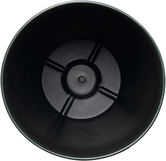 Glitzhome Set of 2 Tall Plastic Planters 23.75"H Eco-Friendly Honeycomb Textured Outdoor Indoor Garden Pots for Porch Patio, Large Modern Deck Plant Container with Easy Knock-out Drainage Holes, Green