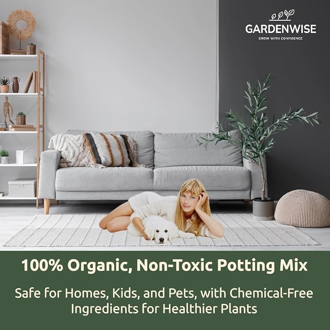 Organic Olive Tree Potting Mix – Fast-Draining, Nutrient-Rich Soil for Indoor & Outdoor Olive Trees – Mediterranean Plant Care – Long-Lasting Formula (10 QUARTS)