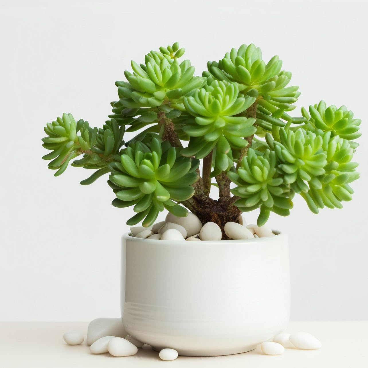 2 LBS River Rocks, StoneCreek, Decorative Garden Stones for Plant Landscaping, Polished Gravel Filler Pebbles for Home Decoration, Vases, Succulents, Flower Beds and Fish Tanks (White, Medium)