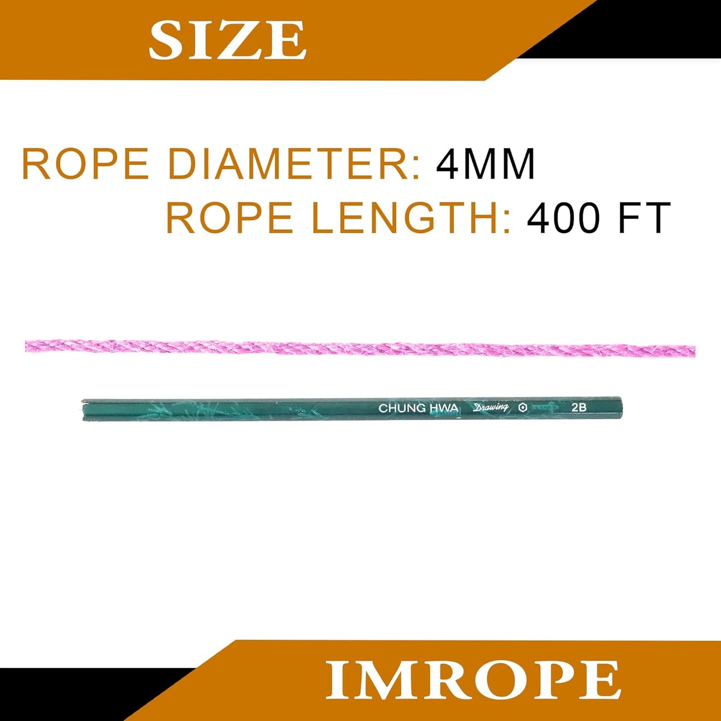 4mm x 400 Feet Pink Jute Rope, Twine for Gardening Tomato Climbing Plant Tie Floristry Crafts Gift Wrapping Packing Decor