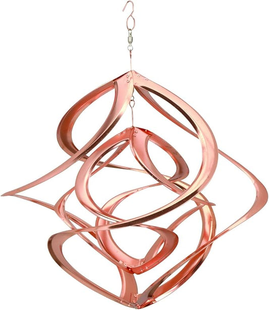 Red Carpet Studios Cosmix Copper Double Wind Sculpture, Small (31058), 14 Inch