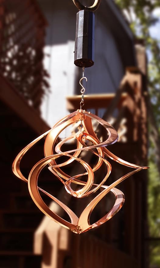 Red Carpet Studios Cosmix Copper Double Wind Sculpture, Small (31058), 14 Inch