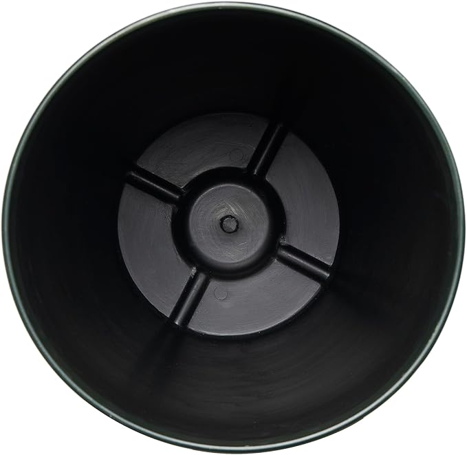 Glitzhome Set of 2 Tall Plastic Planters 23.75"H Eco-Friendly Honeycomb Textured Outdoor Indoor Garden Pots for Porch Patio, Large Modern Deck Plant Container with Easy Knock-out Drainage Holes, Blue