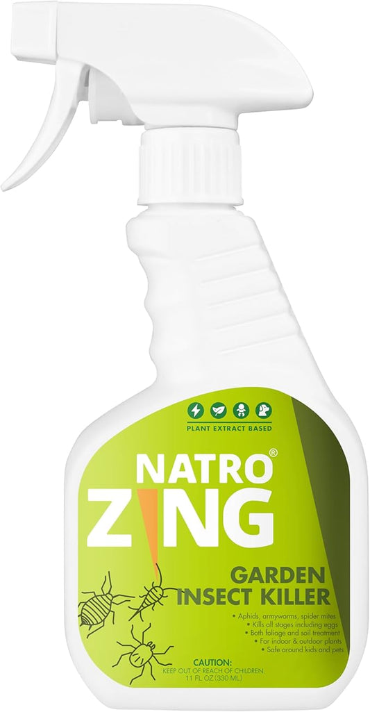 Garden Insect Killer 11 OZ, Pest Control for Plants Indoors & Outdoors,Kills Aphids, Mealybugs,Spider Mites and Gnats All Stages and Eggs,Plant Extract Based,Non-Toxic Child & Pets Safe