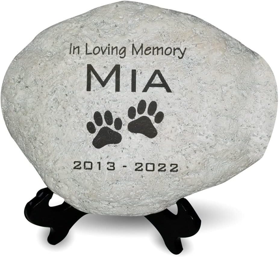 GiftsForYouNow Engraved in Loving Memory Pet Memorial Garden Stone, 11.5 Inch, Pet Loss Gift, Dog Memorial, Temporary Grave Marker, Dog Headstone, Dog Memorial Gift for Loss of Dog
