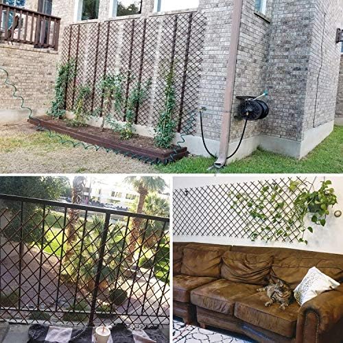 Expandable Garden Trellis Plant Support Willow Lattice Fence Panel for Climbing Plants Vine Ivy Rose Cucumbers Clematis 36X92 Inch