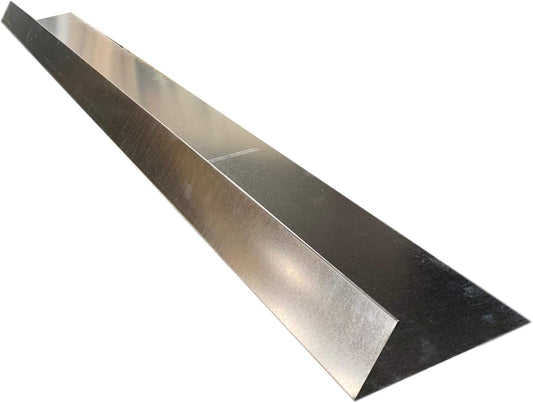 Eagle 1-26 Gauge 5 Foot Rain Diverter - Nails and Instructions Included (Mill Finish Aluminum, Copper, Galvanized, Stainless Steel & More) (3, Galvanized Steel)