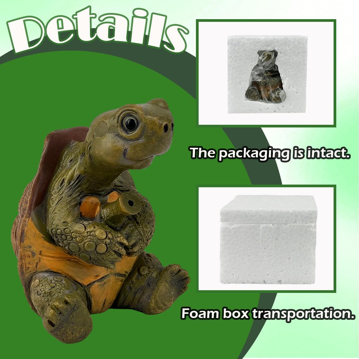 Turtle Fishing Statue 2.4In Cute Resin Fishing Turtle,Pond Decor Water Feature,Turtles Garden Decorations for Backyard Ponds,Patios,Lawn Ornament,Birthday Gift