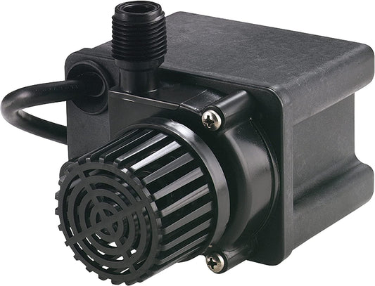 Little Giant PE-2.5F-PW 115 Volt, 1/28 HP, 475 GPH Submersible Direct Drive Pump for Small Ponds or Fountain with 15-Ft. Cord, Black, 566612