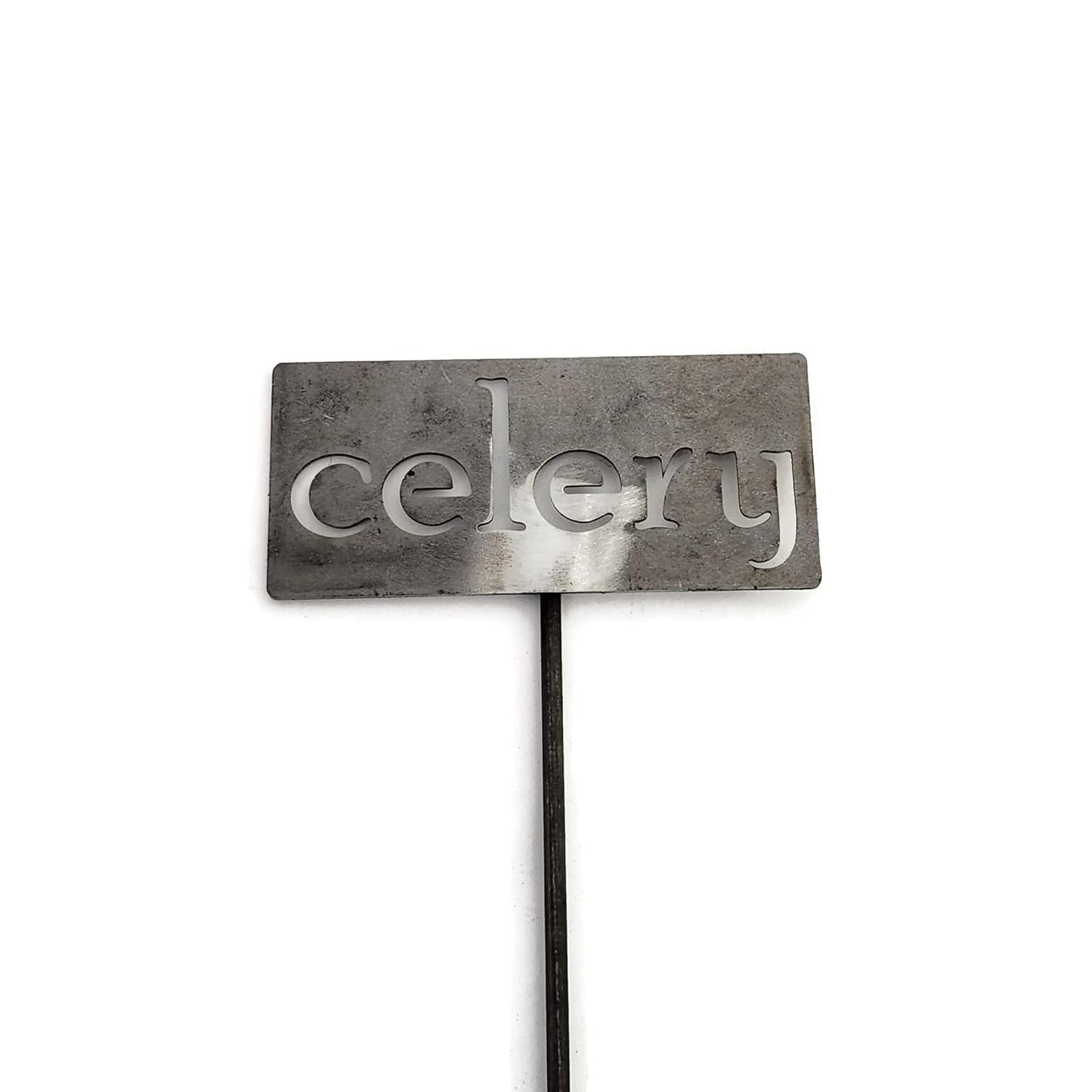 Classic Metal Garden Markers 19 Inches Tall (celery, Raw, Unfinished Steel (will rust with time))