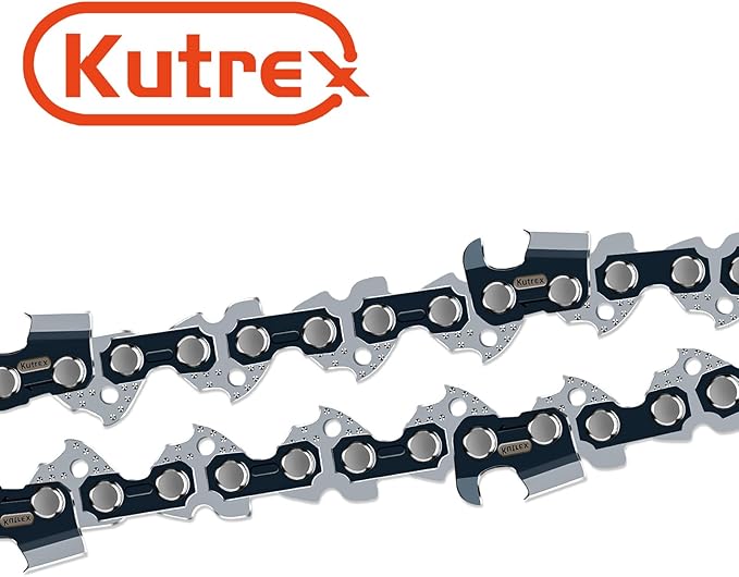 8 Inch Chainsaw Chain 3/8" LP Pitch, 050" Gauge, 33 Drive Links | 3Pack Low-Kickback Replacement Chain for Craftsman, Worx, Ryobi, Echo, Poulan and More -S33