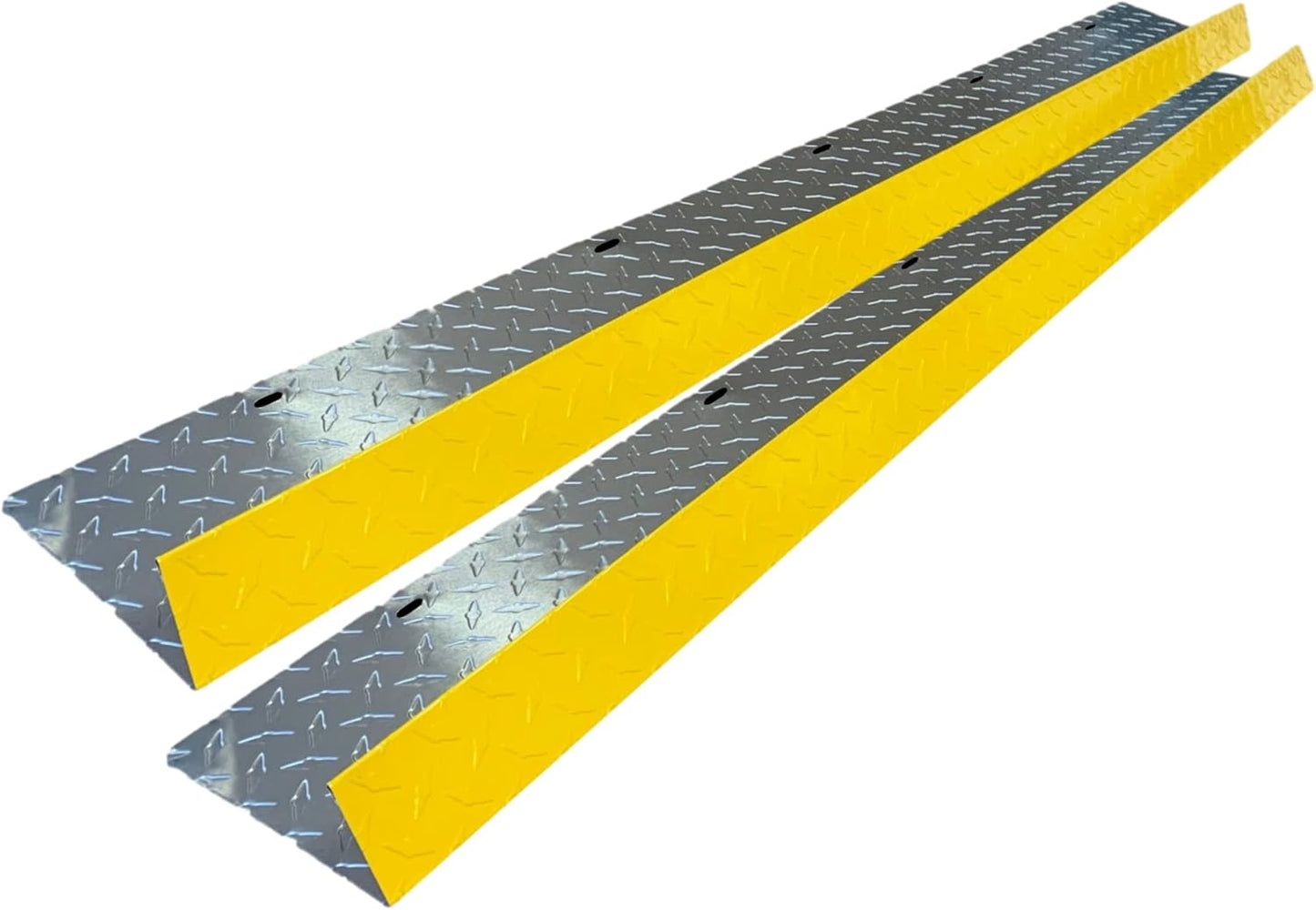 Eagle 1-26 Gauge 5 Foot Rain Diverter - Nails and Instructions Included (Mill Finish Aluminum, Copper, Galvanized, Stainless Steel & More) (2, Aluminum Diamond Plate - Yellow)