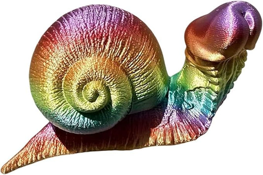 Evil Turtle Penis Outdoor Garden Statues, Funny of Tortoise Sculptures Yard Decorations Lawn Ornaments Decor Inappropriate Weird Gifts for Women Housewarming Mother's Day (Snail)