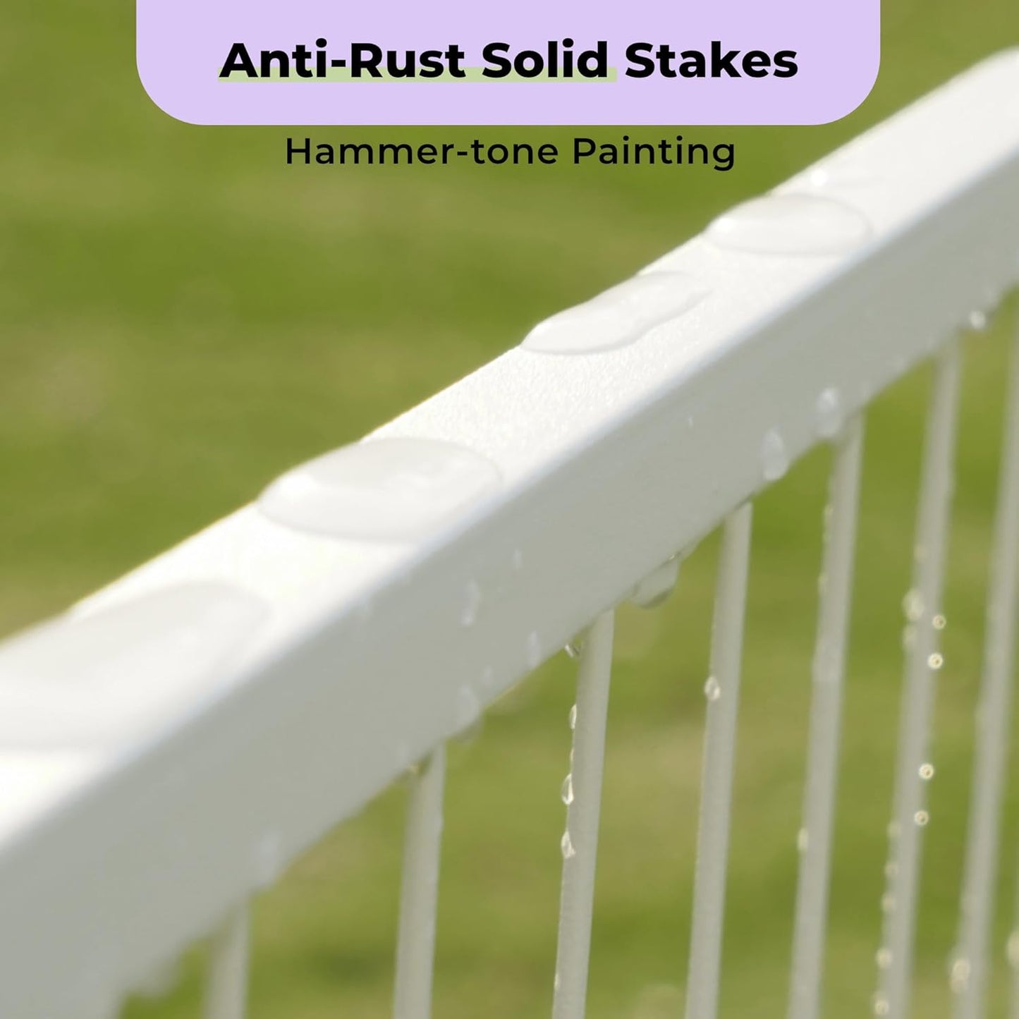 Decorative Garden Fence with Gate 40 in(H) x 35.7 ft(L) 16 Panels, Heavy Duty Metal Animal Barrier Fence for Yard, Flower Bed Fencing, Garden Border Fence, Easy Set Up, White