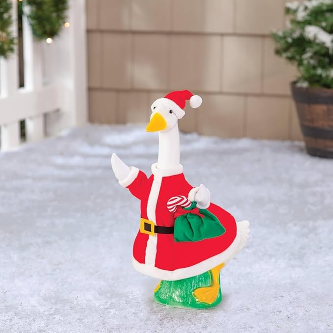 Fox Valley Traders Gaggleville Santa Baby Goose Outfit, Fits Baby 17" H Statue