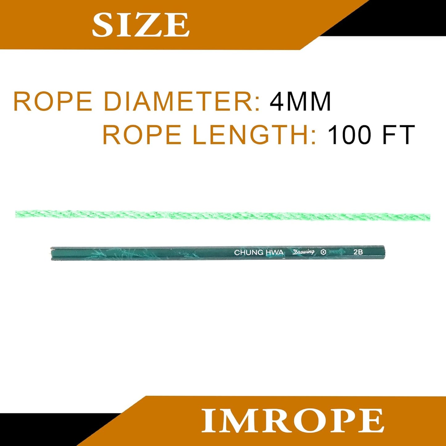 4mm x 100 Feet Light Green Jute Rope, Twine for Gardening Tomato Climbing Plant Tie Floristry Crafts Gift Wrapping Packing Decor