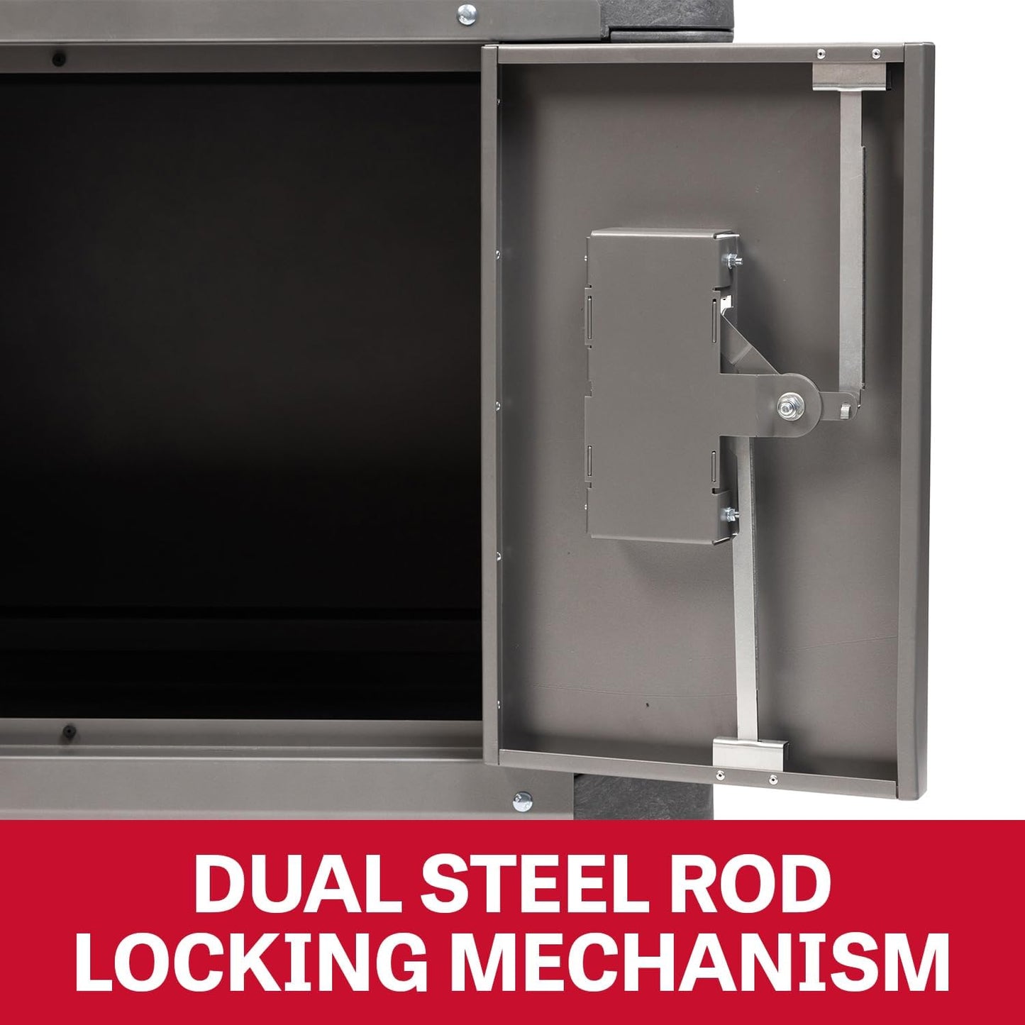 JET PUC-3725 Resin Utility Cart with JT1-126 Load-N-Lock Security System