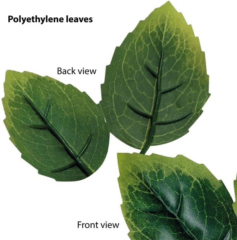 Naturae Decor PVC Expandable Trellis - Outdoor Privacy Screen - Sturdy and Flexible - Realistic Look - 36 in x 72 in - Mint Leaves