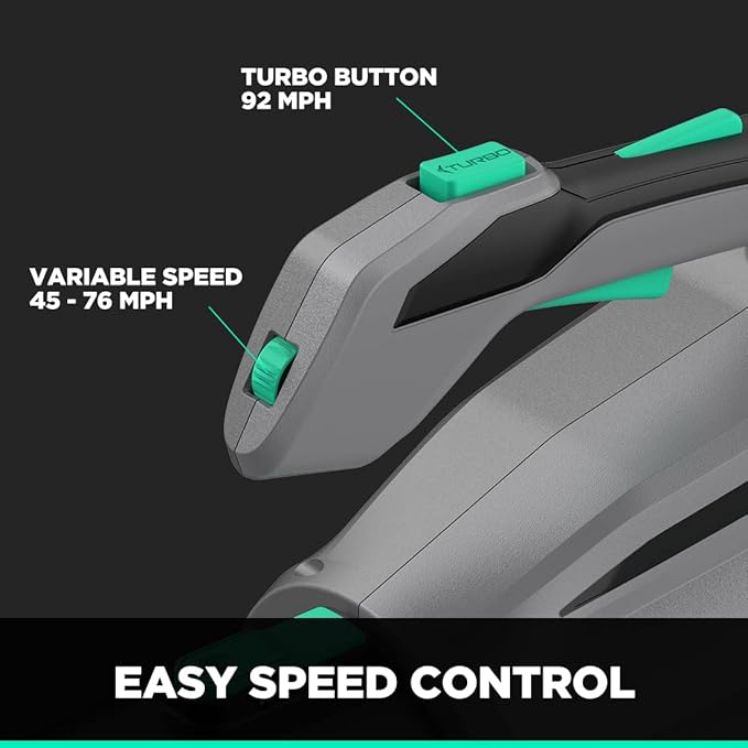 Litheli Cordless Leaf Blower 40V, 480 CFM Battery Leaf Blowers for Lawn Care, with Brushless Motor, Axial Blower for Blowing Leaf, Dust, Snow, Debris, with 2.5Ah Battery & Charger Included, Black