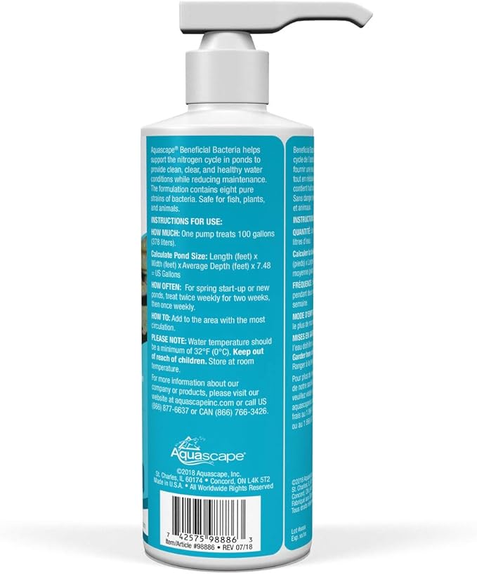 Aquascape - Beneficial Bacteria for Ponds - 8.45 oz Liquid