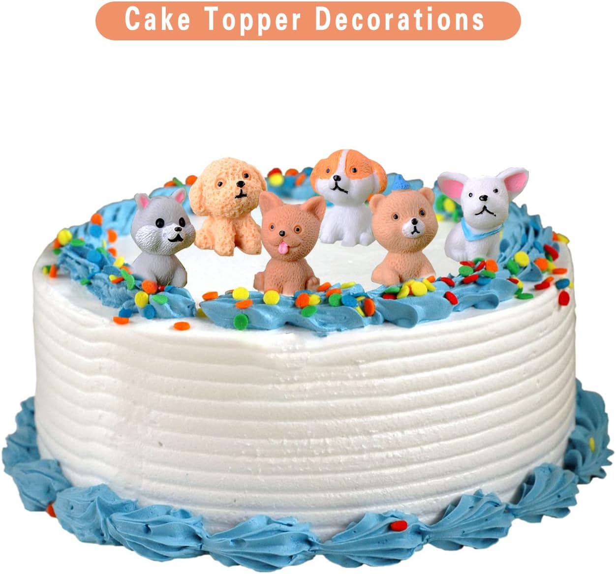 LONCESS Fairy Garden Accessories, 12 Pcs Dog Miniature Figurines, Realistic Animals Dog for Fairy Garden, Miniature Terrarium Crafts,Ornament for Home Office, Cake Toppers，Car Decor，Tabletop Decor