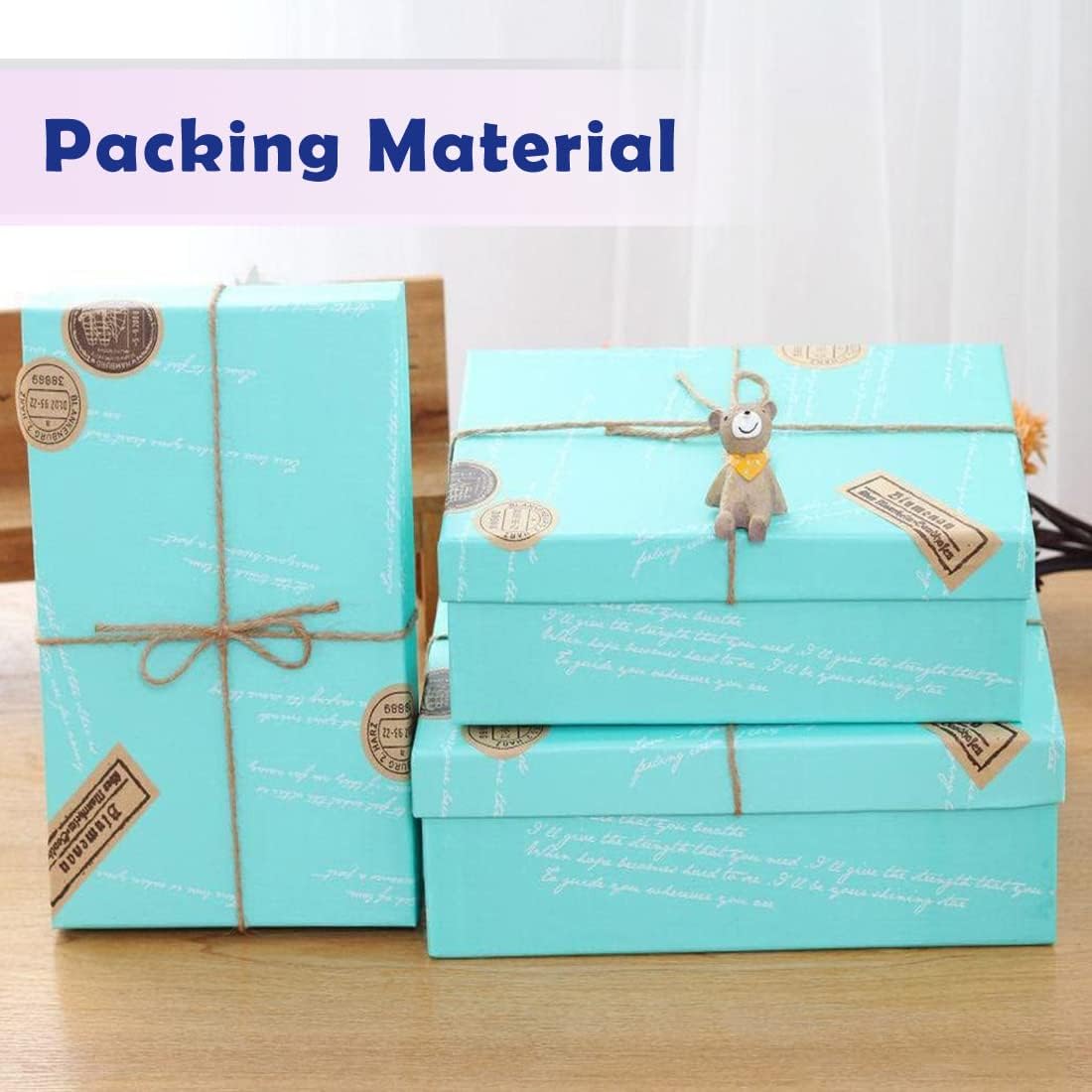 SMART&CASUAL 800 Ft Natural Jute Twine String Thin Ribbon Hemp Twine for Craft Plant Gift Wrapping Christmas Handmade Arts Decoration Packing String Home Decor (800 Ft (244M))