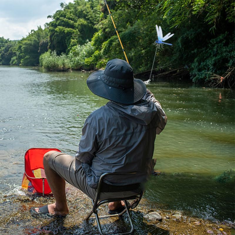 Spiritlele 12 PCS Fake Dragonfly Clip Colorful Hat Clip 3D Dragonfly Garden Decor for Patio Outdoor Indoor