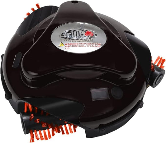 Grillbot Automatic Grill Cleaning Robot with Nylon Brushes, BBQ Grill Cleaner, Grill Brush, Grill Scraper, BBQ Accessories (Black Grillbot)