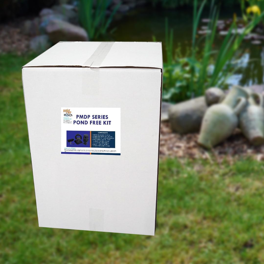 HALF OFF PONDS Pond Free Cascade 4100 Waterfall Kit with MatrixBlox, 10' x 25' PVC Liner and 4,100 GPH Pump - PVCPMDPB6