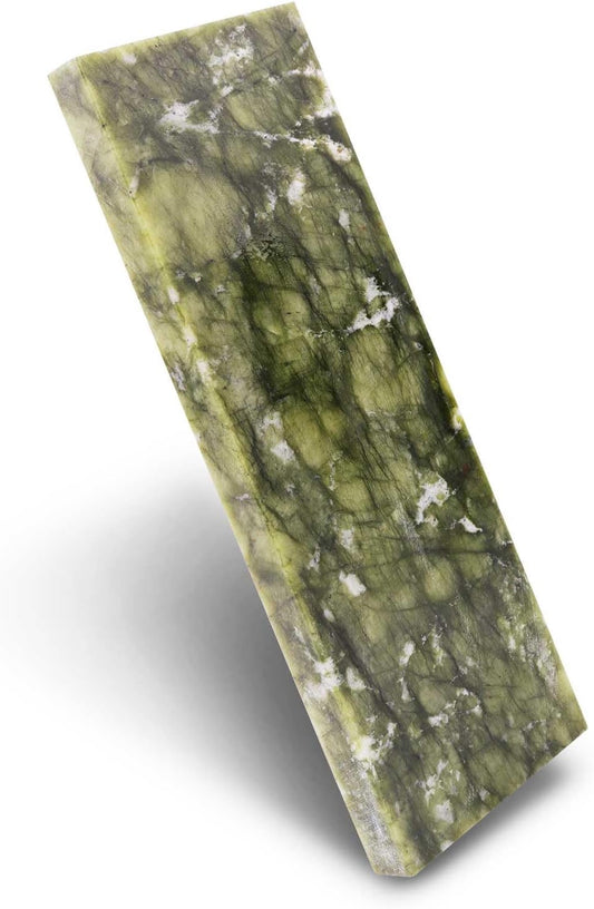 10000# Sharpening Stone,Ultra Fine Polishing Mirror Edge Stone Natural Green Hard Sharpener Whetstone for Knives Tools,Cutting Tools (5.9x1.97x0.39Inch)