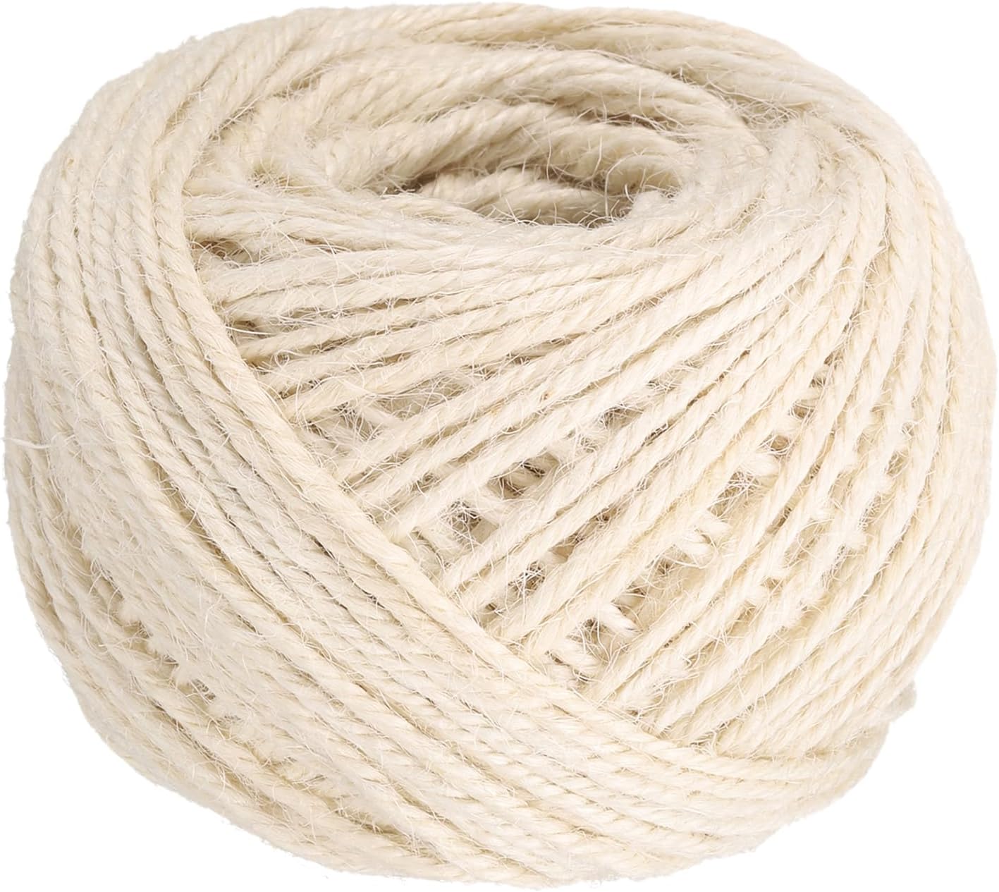 uxcell 164 Feet Natural Jute Twine String,2mm Thin Garden Twine Rope Colored Plant String Cord for DIY Art Crafts Gift Wrapping Decoration Packing Gardening Plant Hanger,White